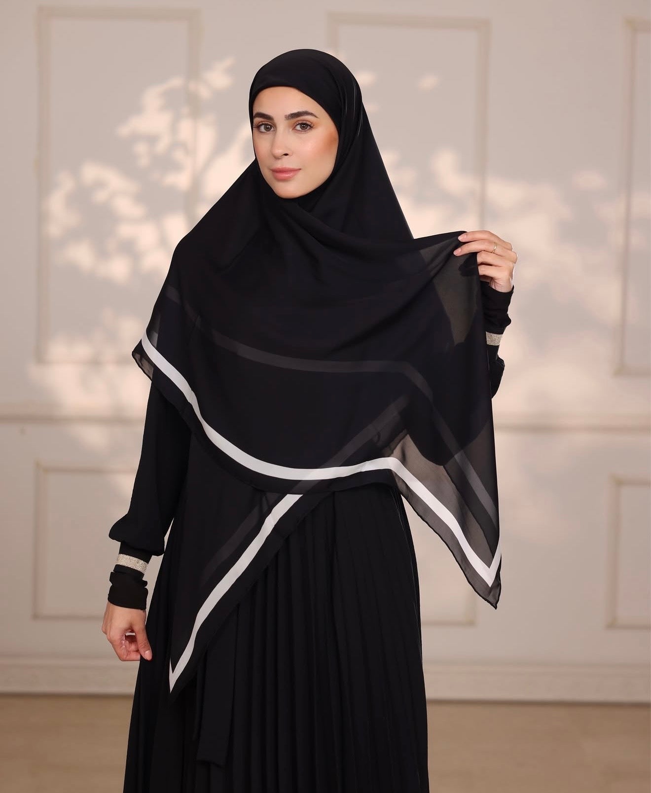 White Classic Silk Hijab