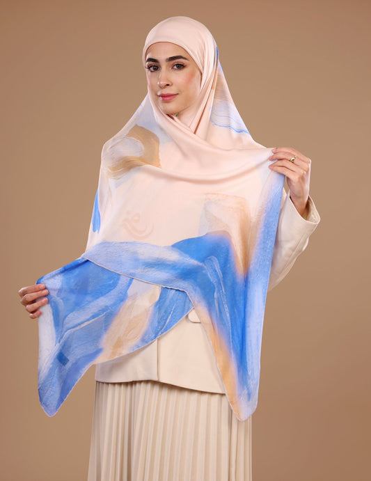 Blue Sand Silk Hijab