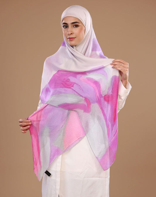 Blush Lavender Silk Hijab