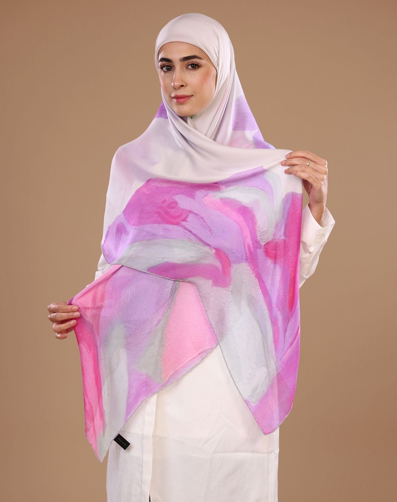 Blush Lavender Silk Hijab
