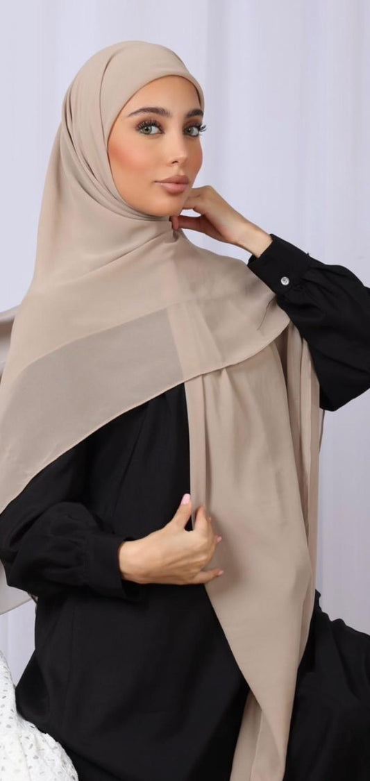 Classic Beige Chiffon Eshare