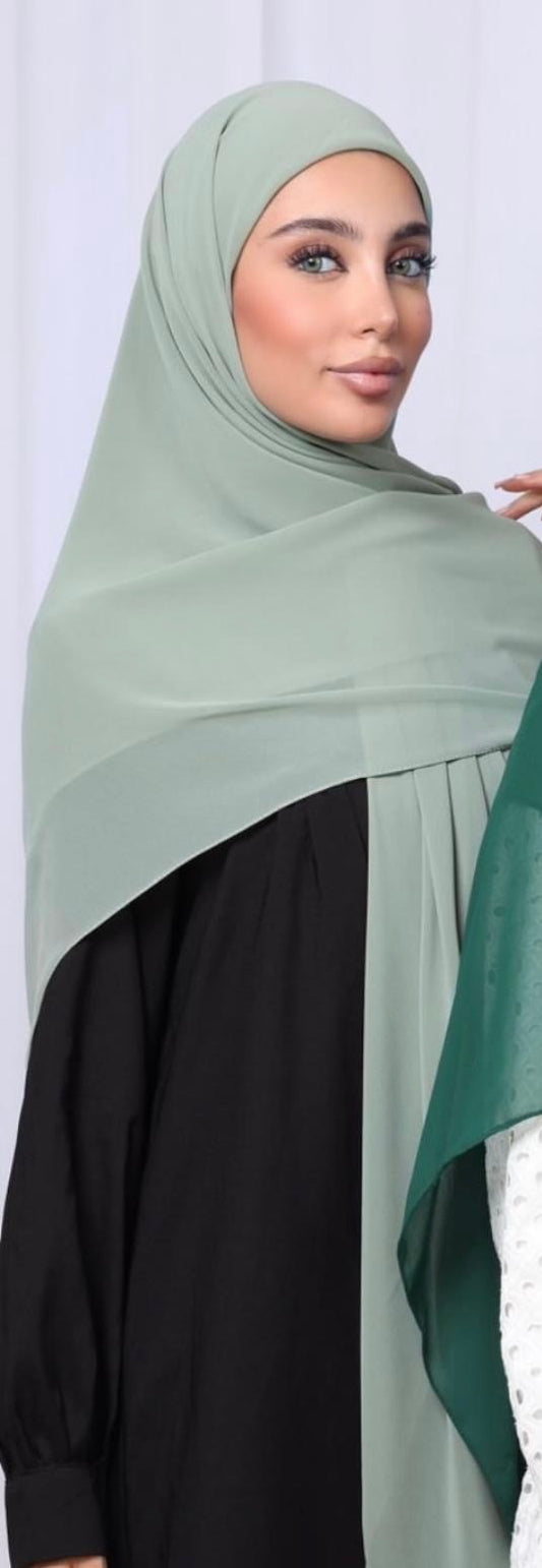 Classic Sage Chiffon Eshare
