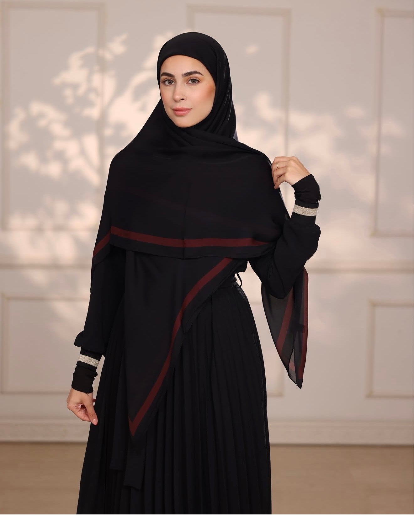 Burgundy Classic Silk Hijab