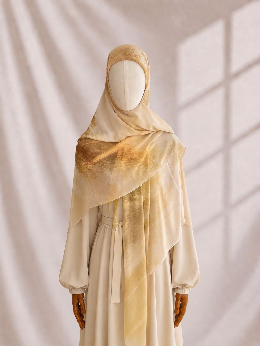 Golden Fleur Chiffon Eshare